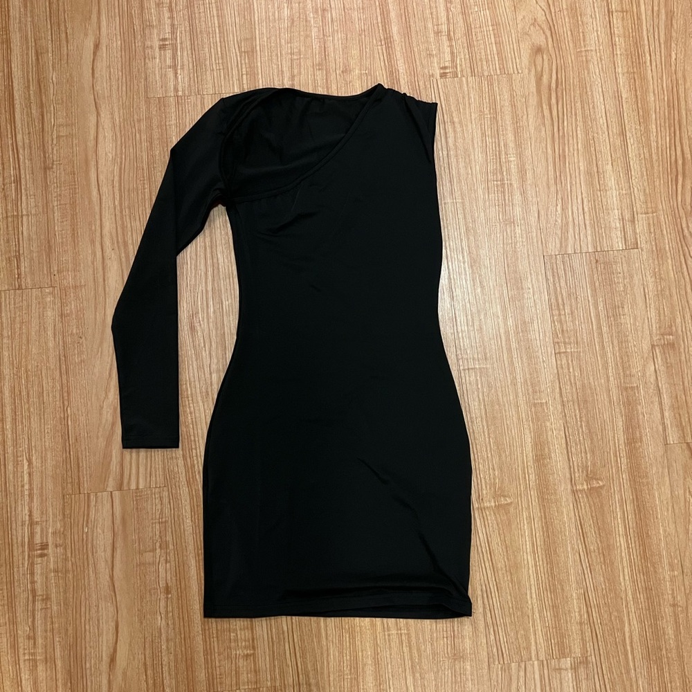 One Shoulder Cut Out Dress